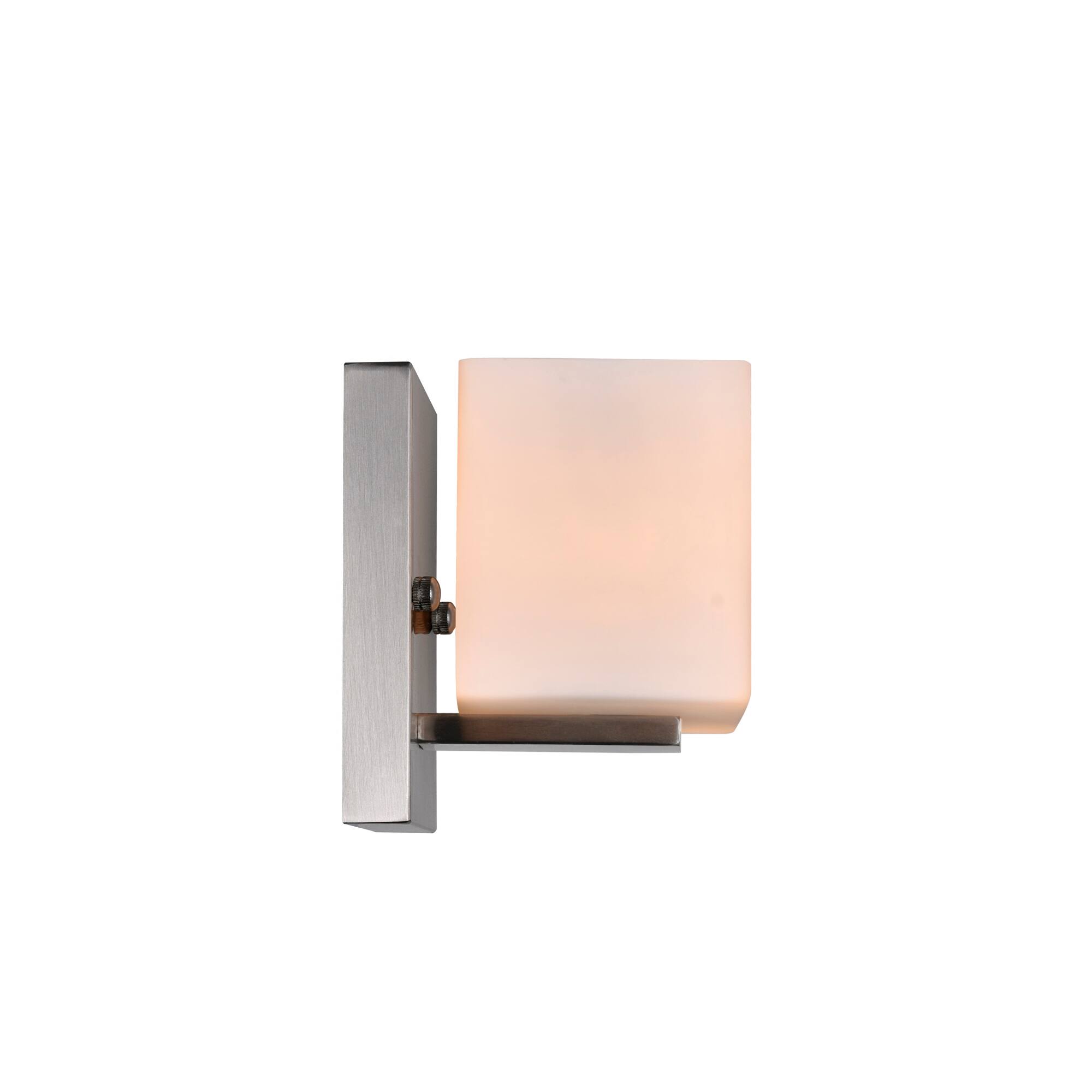 Left. CWI Lighting - Cristini 1 Light Bathroom Sconce With Satin Nickel Finish - Satin Nickel.