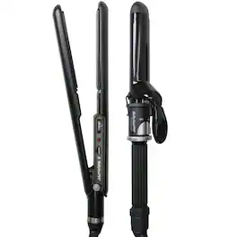 Babyliss - Pro Porcelain Ceramic Limited Edition Straightening Iron 1" and Spring Curling Iron 1¼" Styling Set #BPCPP6UC