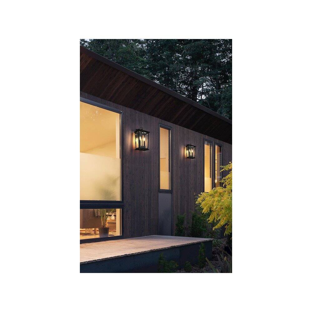 Alt View 4. Elegant Lighting - Berks 7 inch Outdoor Pendant in Black - Black.
