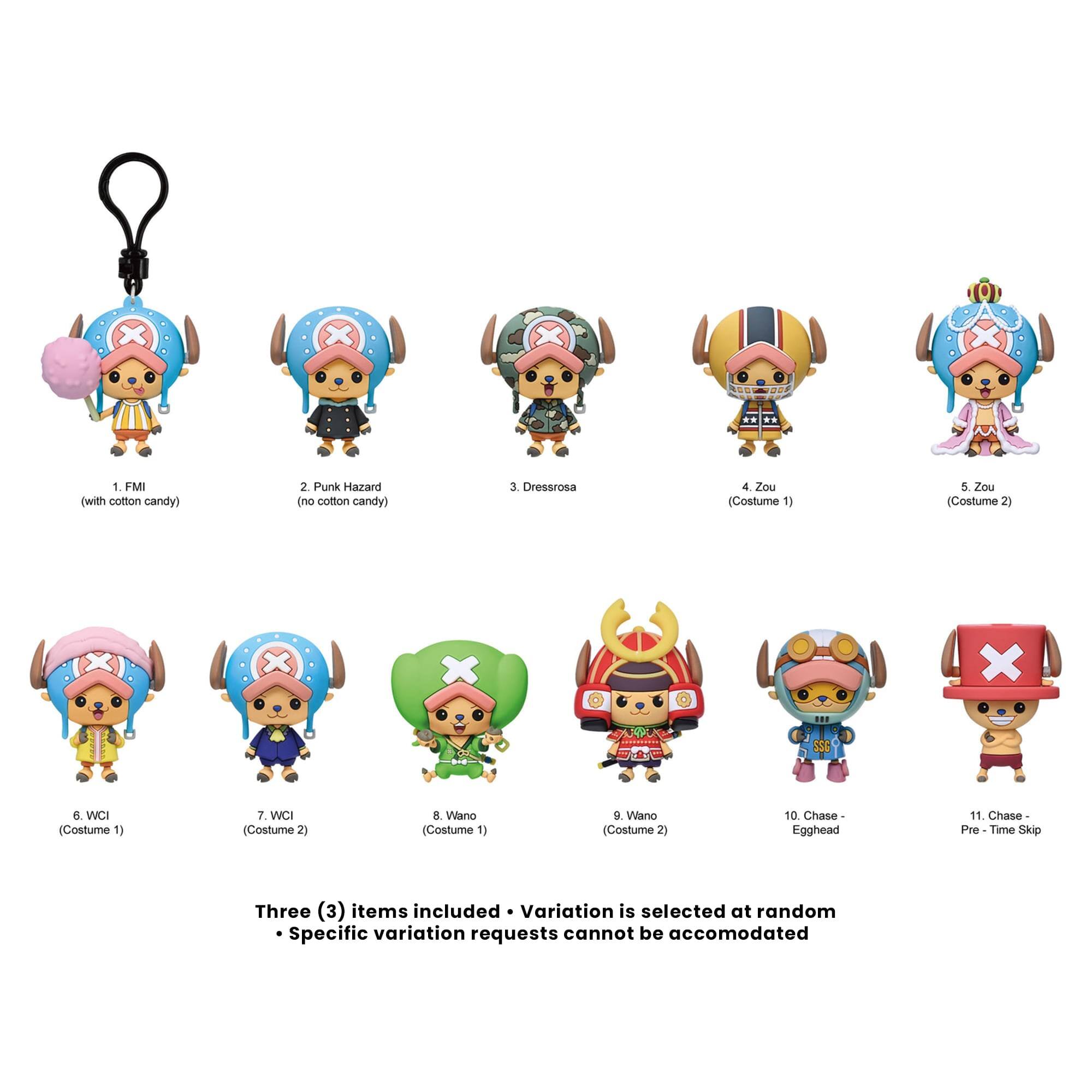 Monogram One Piece Series 8 Blind Bag 3D Foam Bag Clips | 3 Random ...