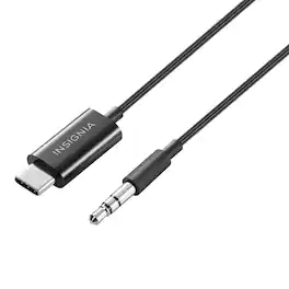 Insignia™ - 3’ USB-C to 3.5 mm Cable - Black