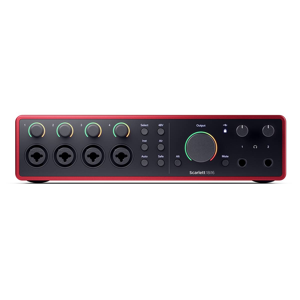 1 2 3 4 Select 48V Output + Air 7 2 Auto Safe Alt Mute Scarlett 18i16