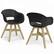 Angle. Simpli Home - Kona Outdoor Dining Chair in Plastic ( Set of 2 ) - Black.