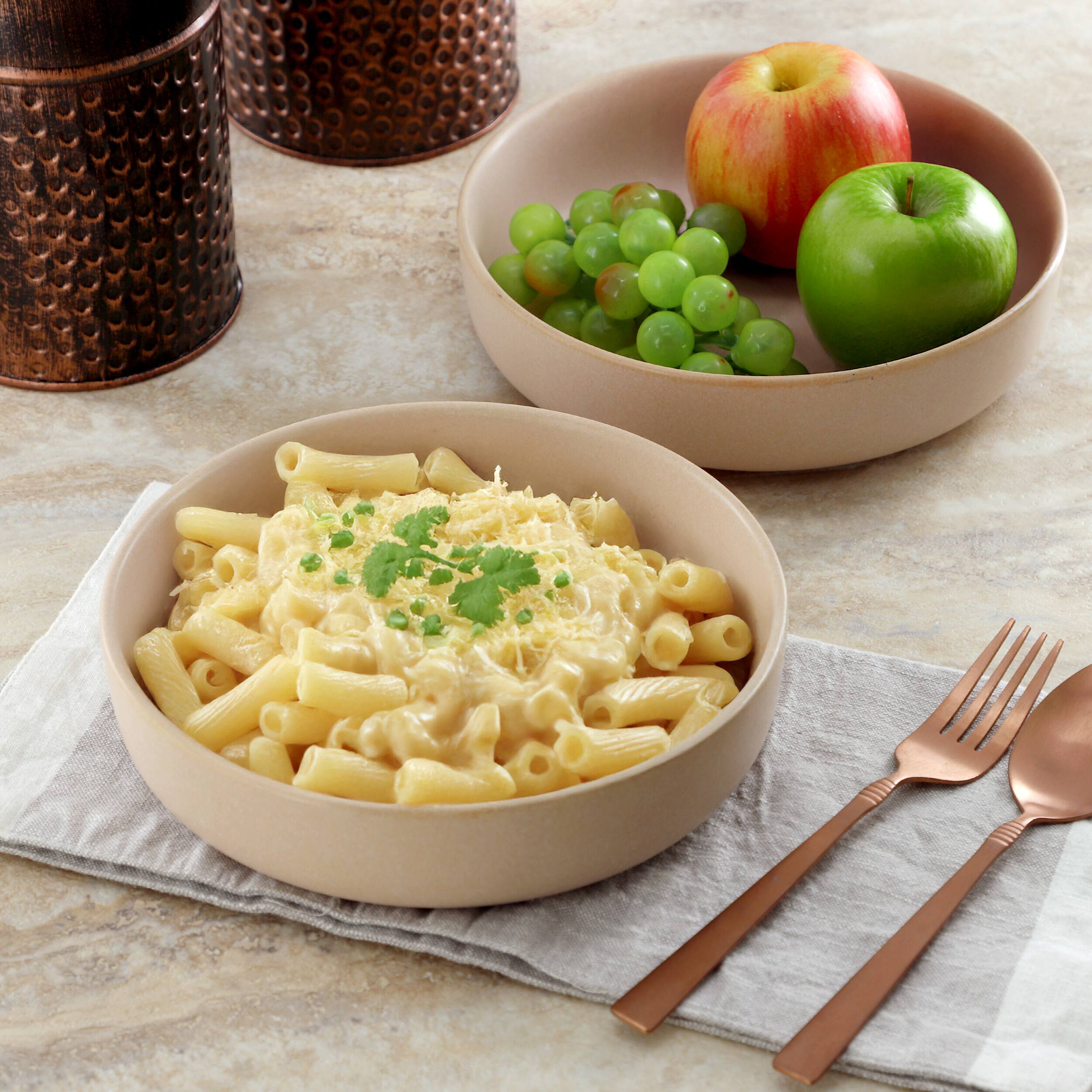 Alt View 4. Gibson - Soho Lounge Bryant Park 2 Piece 8 Inch Stoneware Dinner Bowl Set in Beige - Beige.