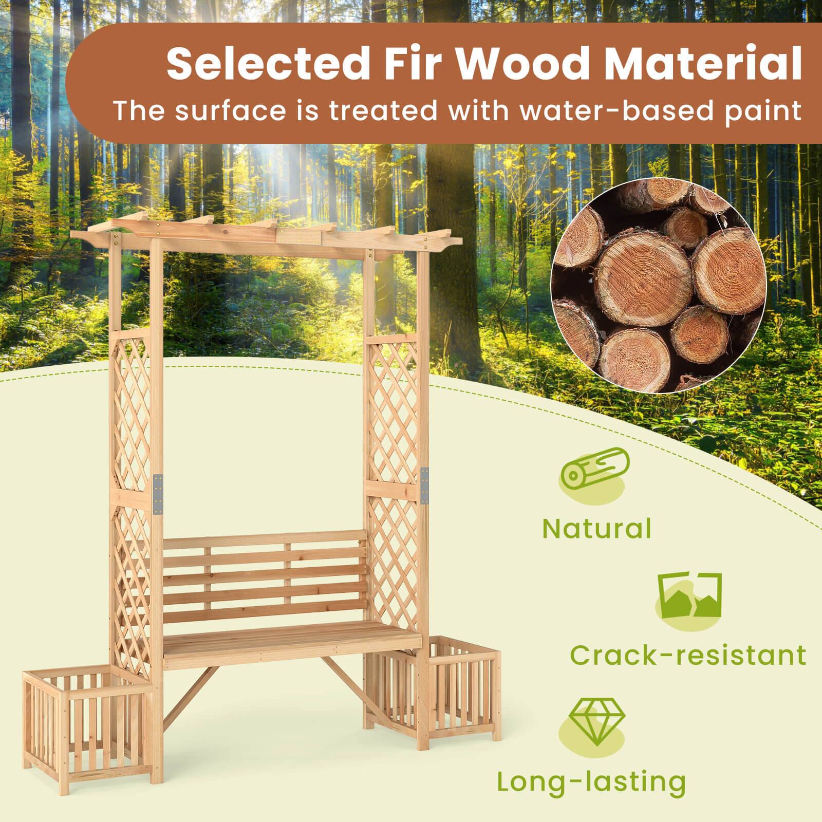 Selected Fir Wood Material  
The surface is treated with water-based paint  

Natural  
Crack-resistant  
Long-lasting
