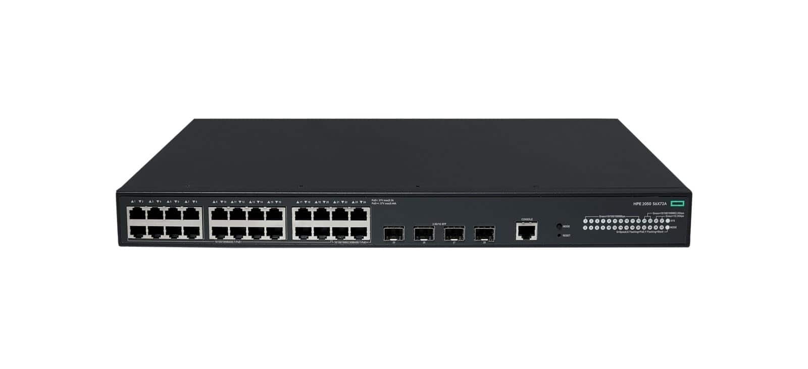 HPE Aruba - CW 2050 24p 10/100/1000BT PoE+ 4p SFP 1G/2.5G 420W Switch - Information Not Available