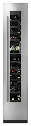 JennAir - Rise Right Swing 18" Wine Column Panel - Stainless Steel