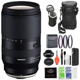 Tamron - 18-300mm f/3.5-6.3 Di III-A VC VXD Lens for Fujifilm X with Accessory Bundle (Tamron USA 6-Year Warranty) - Black