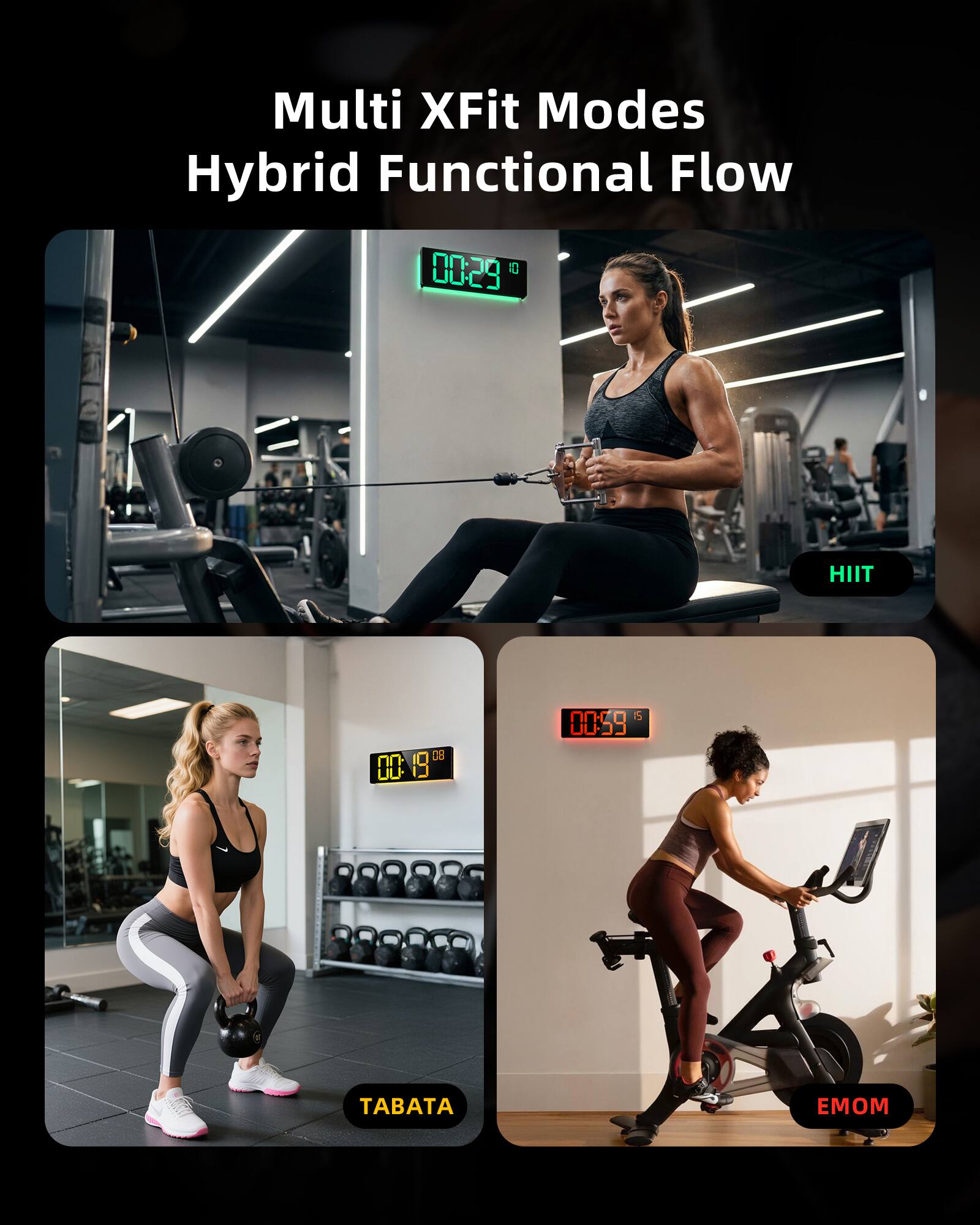 Multi XFit Modes Hybrid Functional Flow

00:29
HIIT

00:19
TABATA

00:59
EMOM