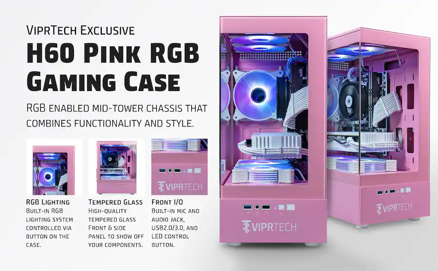 ViprTech Stryker 3.0 Gaming PC AMD Ryzen 7 (4.1GHz Liquid Cooled), RTX ...