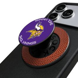 Keyscaper - Minnesota Vikings Endzone Solid PopSockets Magnetic Phone Grip & Stand - No Size - Black