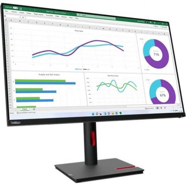Lenovo - ThinkVision T32h-30 32" Class WQHD LED Monitor - 16:9 - 31.5" Viewable - In-plane Switching (IPS) Technology - Unknown