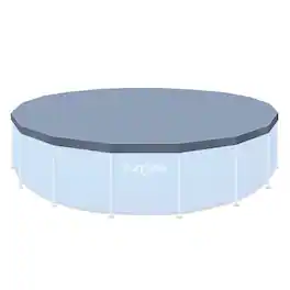 Funsicle - 20ft Round Above Ground Frame Pool Debris Cover, Accessory Only, Gray
