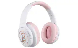 eKids - Barbie Wireless Headphones for Kids, Bluetooth Headphones for School, Home, or Travel - Pink