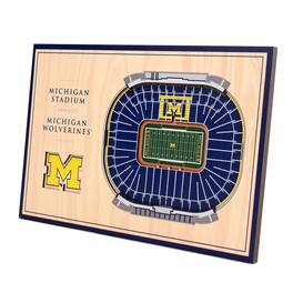 YouTheFan - Michigan Wolverines 14'' x 10.5'' 3D StadiumViews Desktop Display - Brown
