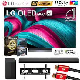 Bundle - LG - 65 C5 OLED evo 4K UHD TV (2025) w/ S70TY Soundbar + 26 Month Extended Warranty Protection
