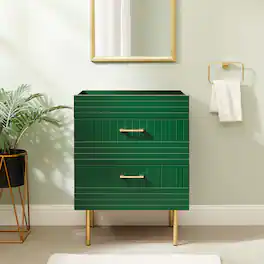 Daybreak 24" Bathroom Vanity Cabinet (Sink Basin Not Included) by Modway - Green