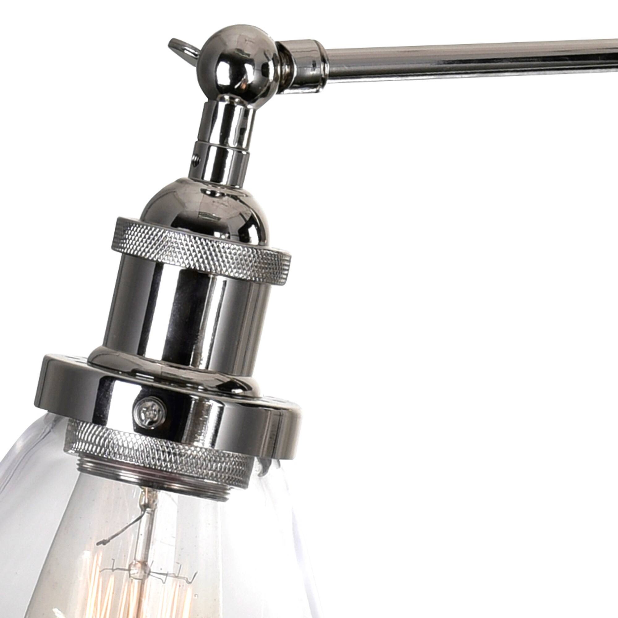 Left. CWI Lighting - Eustis 1 Light Wall Sconce With Polished Nickel Finish - Polished Nickel.