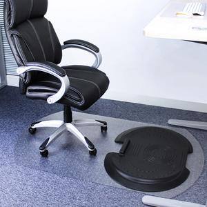Left. Floortex - 5000 S2S "Sit to Stand" Solution for Carpets - Clear &  Black.