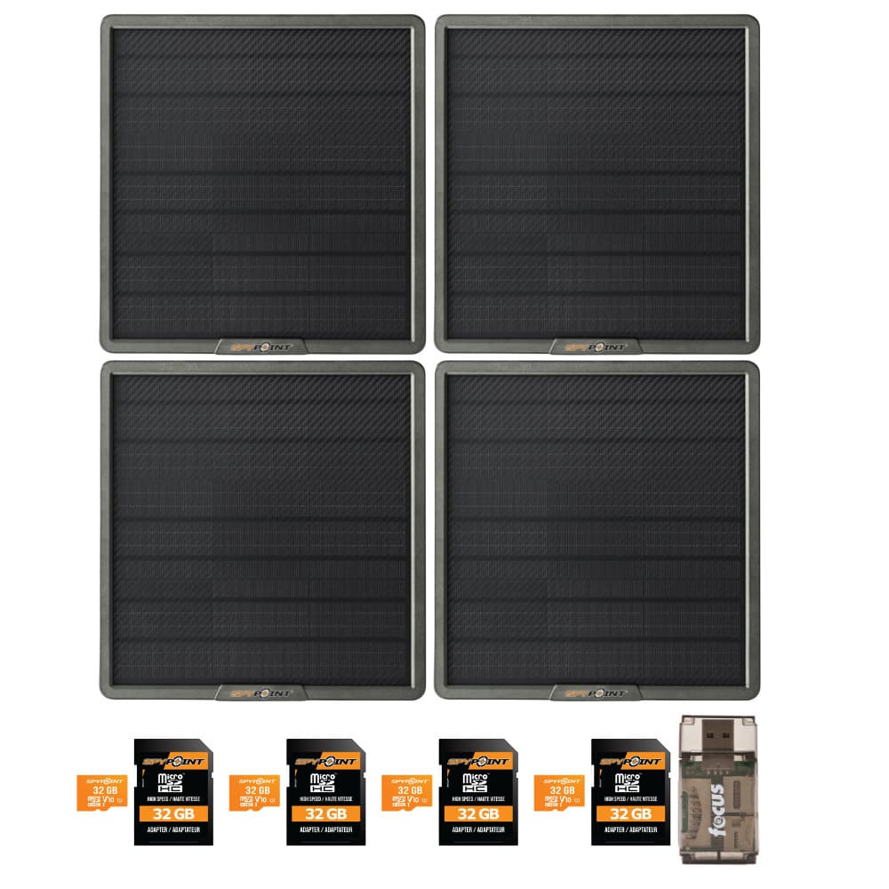 Spypoint - 10-Watt Solar Panel for Trail Camera (4-Pack) Bundle with Accessories price history on PriceWatchPro