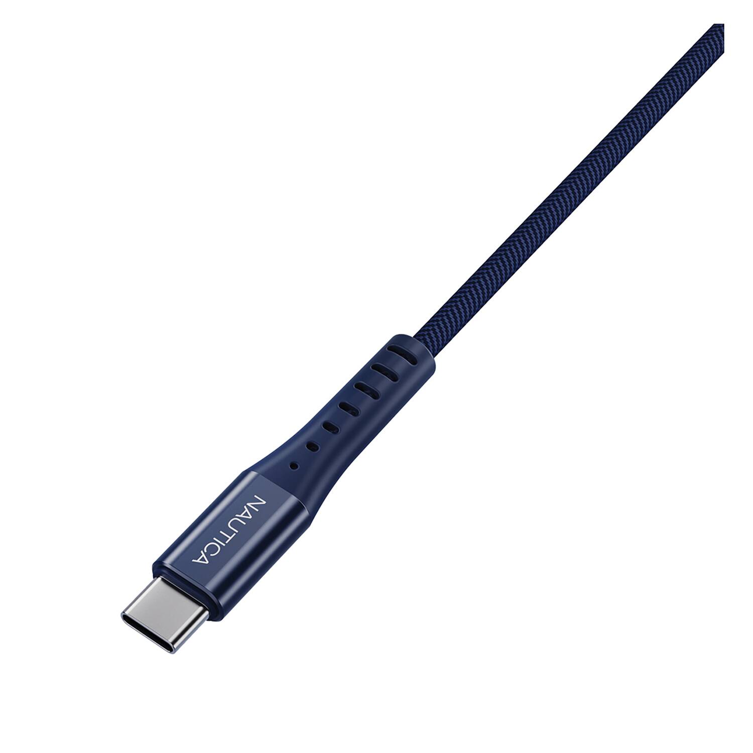 Back. Nautica - Nautica 3 In 1 Charging Cable CB630 ( 60W ) ( C / C-L-C ) ( Navy ) - Navy.