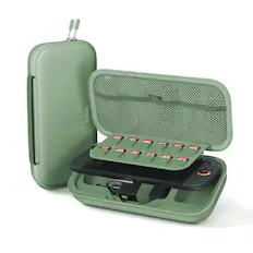 Front. Belkin - Gaming Charging Case for Nintendo Switch 2, 10k Portable Charger Case 20W Quick Charging, Game Card Storage - Sage Green.