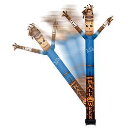 Sporticulture - Detroit Lions Halloween Scarecrow Inflatable Crazy Sports Fan - Blue