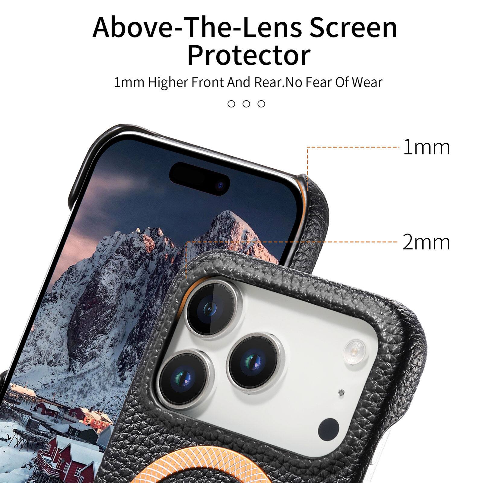Above-The-Lens Screen Protector  
1mm Higher Front And Rear. No Fear Of Wear