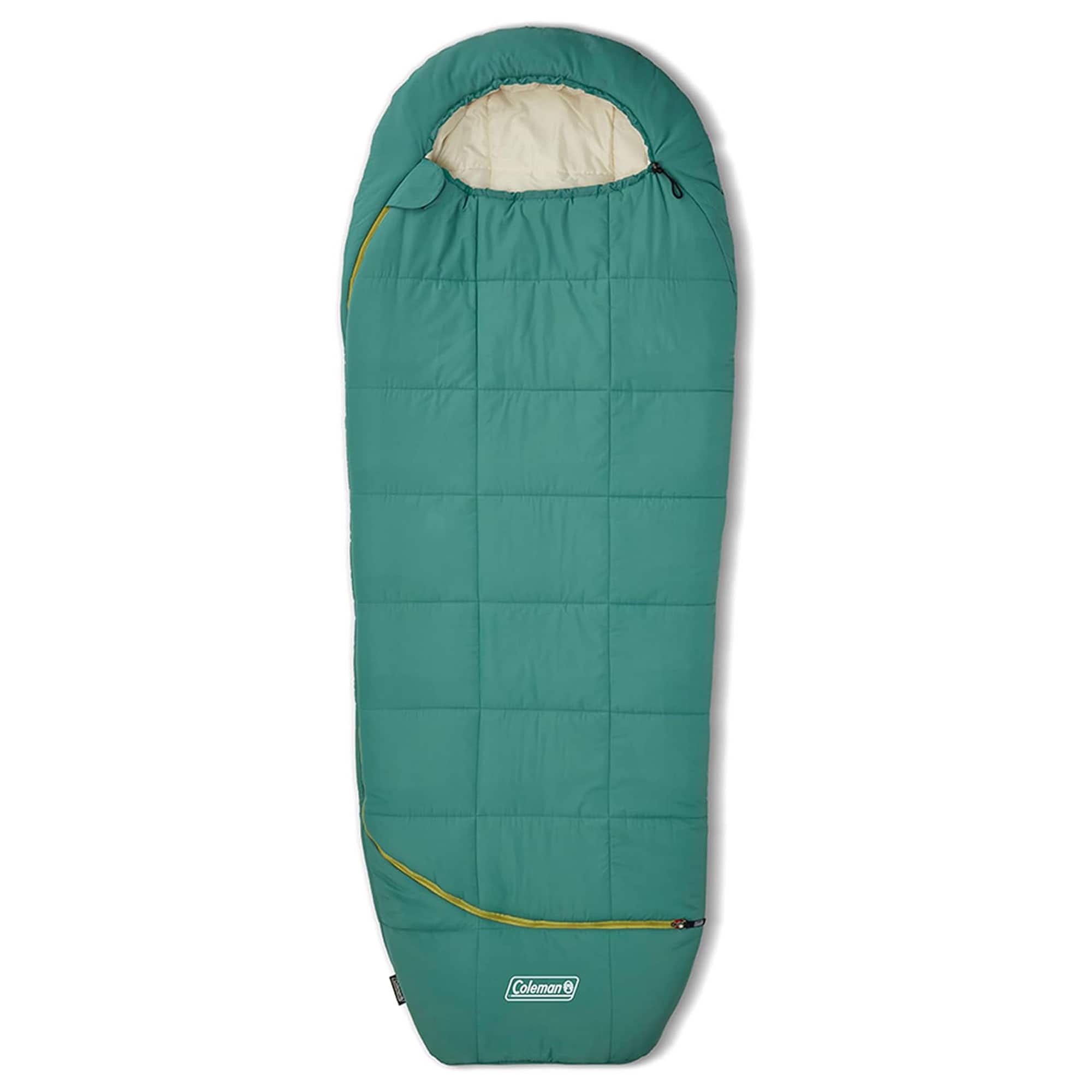 Coleman - Big Bay Tall Mummy Foot Ventilation Compression Sleeping Bag, 40 Degree - Green