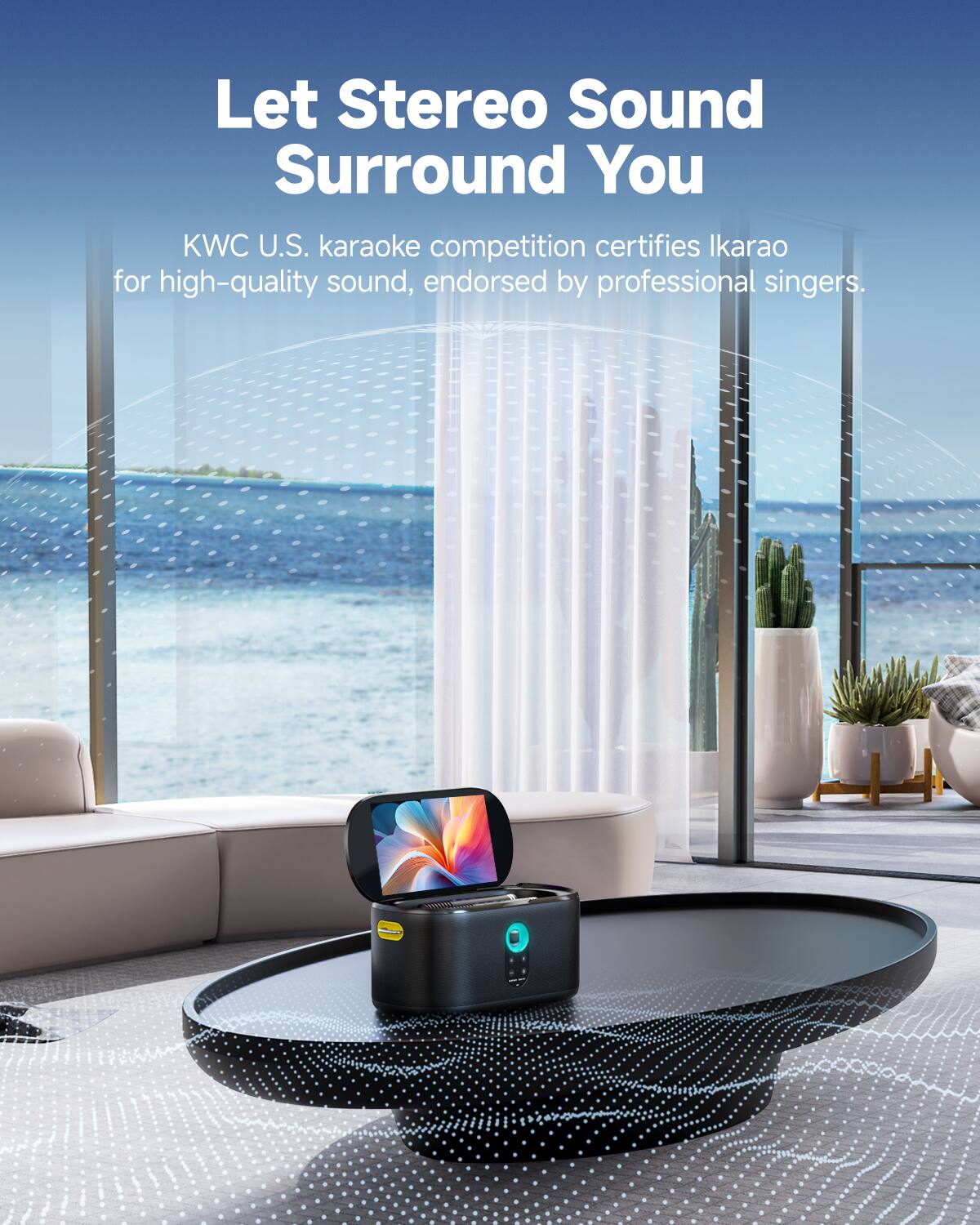 Let Stereo Sound Surround You

KWC U.S. karaoke competition certifies Ikarao for high-quality sound, endorsed by professional singers.