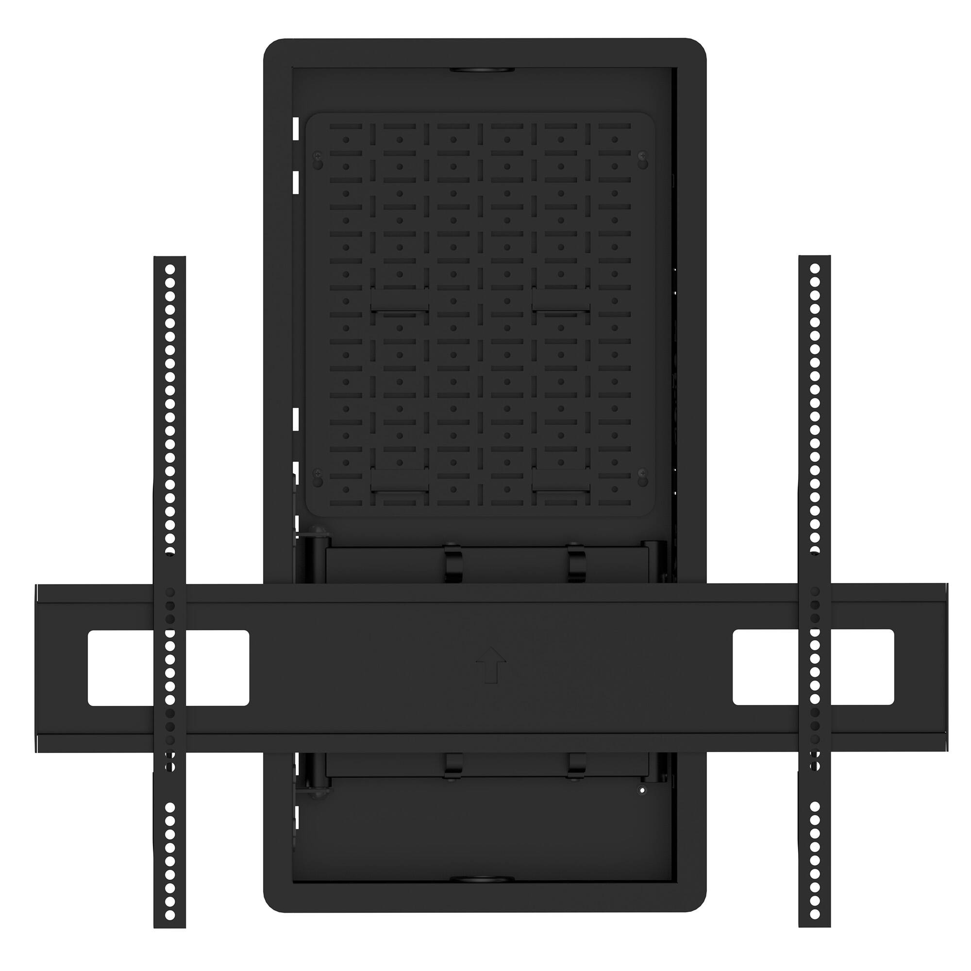 Back. Kanto - Kanto R600 Recessed In-Wall TV Mount for 65"- 90" TVs - Black.