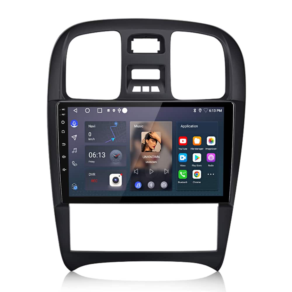 Junsun - For Hyundai Sonata 2001-2012 9 Inch 2+64GB Android 15 carplay Car Stereo Radio GPS Navi WIFI RDS DSP SWC FM BT - Black