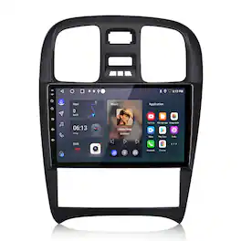Junsun - For Hyundai Sonata 2001-2012 9 Inch 2+64GB Android 15 carplay Car Stereo Radio GPS Navi WIFI RDS DSP SWC FM BT - Black