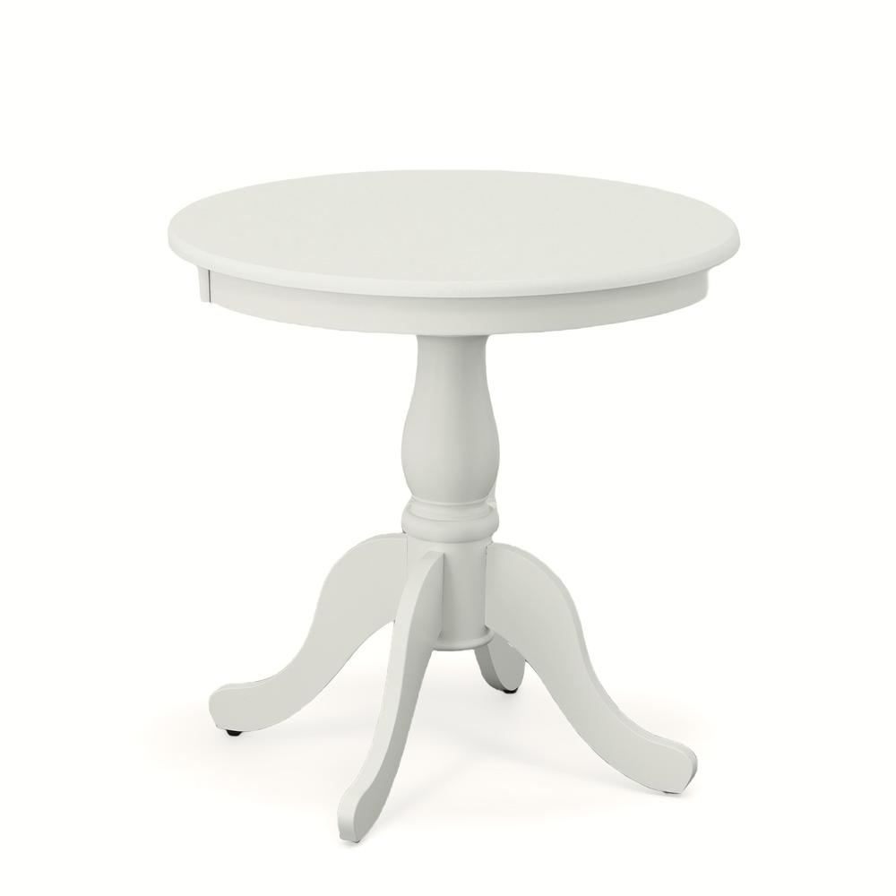 Carolina Chair & Table - Fairview 30" Round Pedestal Dining Table - White
