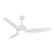 Back. Vaczon - 52" Modern White Integrated LED Propeller Ceiling Fan with Remote - White.