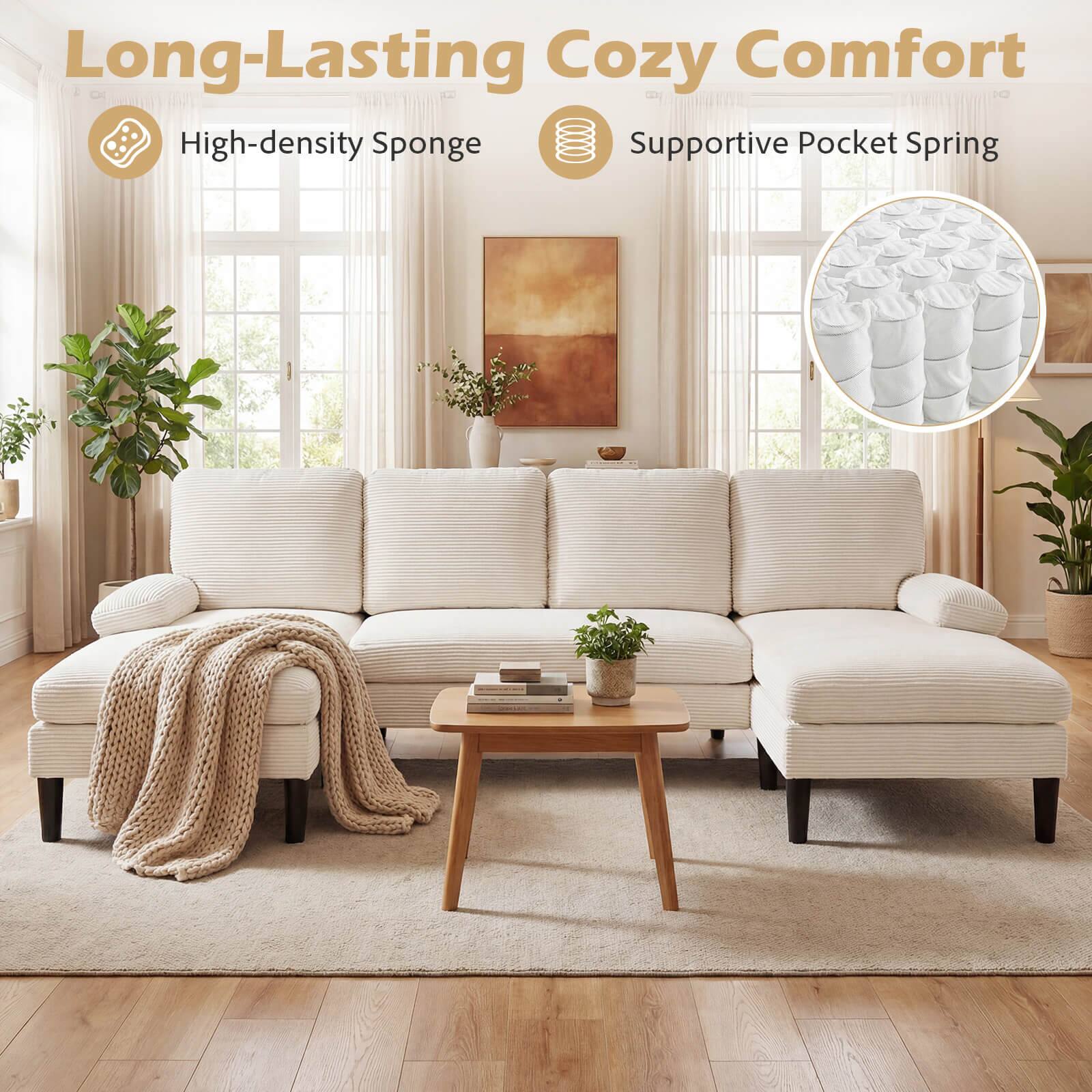 Long-Lasting Cozy Comfort  
High-density Sponge  
Supportive Pocket Spring