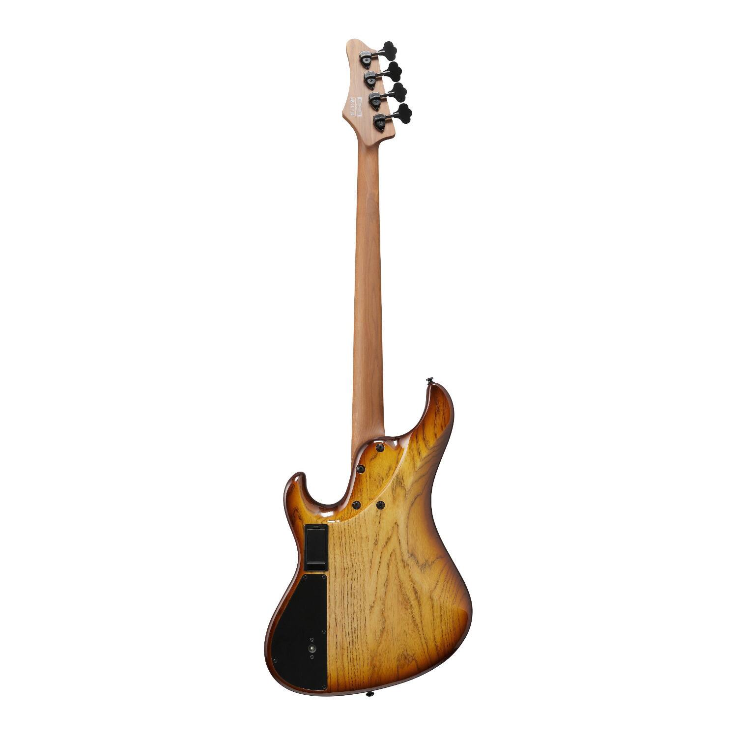 Angle. Ibanez - Ibanez MDM1300NAB MDM 4str Electric Bass w/Bag - Natural Stained Amber Burst.