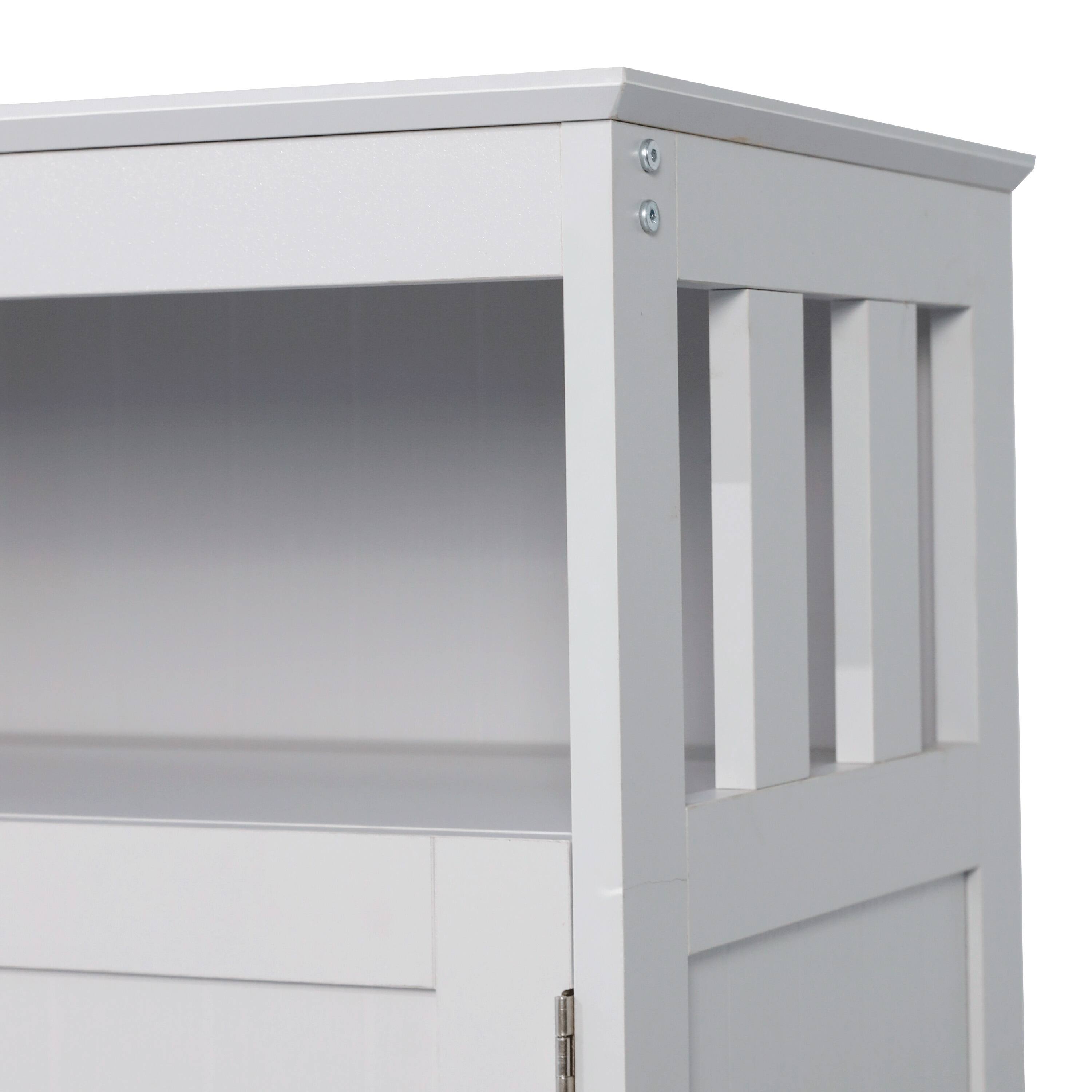 Alt View 9. Emma + Oliver - Shereen 40 Inch Buffet and Sideboard with Open Storage Shelf and Double Door Storage Cabinet - Gray.