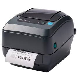 Zebra - GX43-102410-000 Thermal Transfer Barcode Label Printer for Labels Receipts Barcodes Tags Wristbands 300DPI USB Ethernet - Black