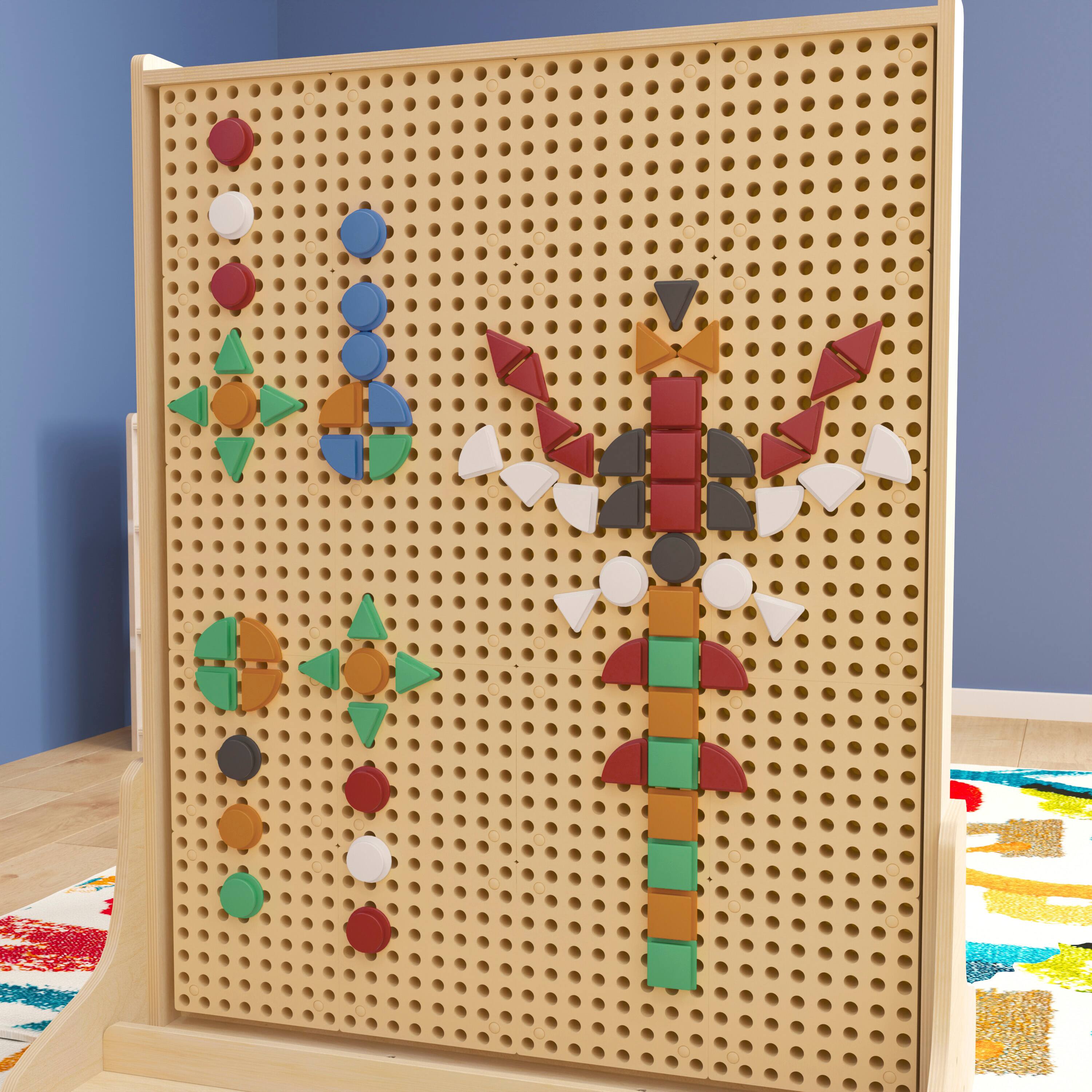 Flash Furniture Bright Beginnings Commercial Grade Multicolor 256 Piece ...