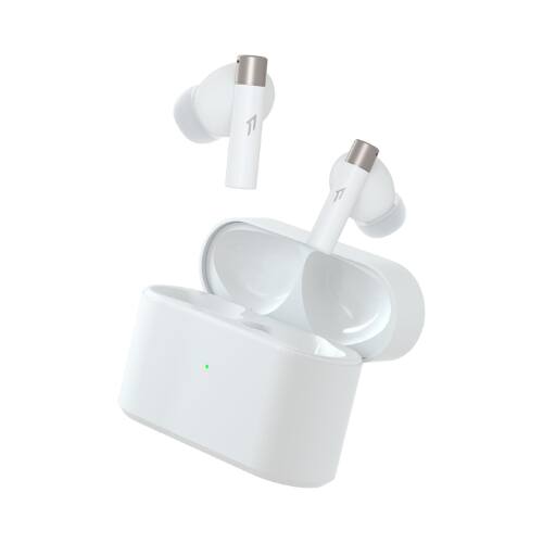 Front. 1MORE - 1MORE PistonBuds Pro Q30 True Wireless ANC Earbuds, Bluetooth 5.3, Spatial Audio, 30H Playtime, White.