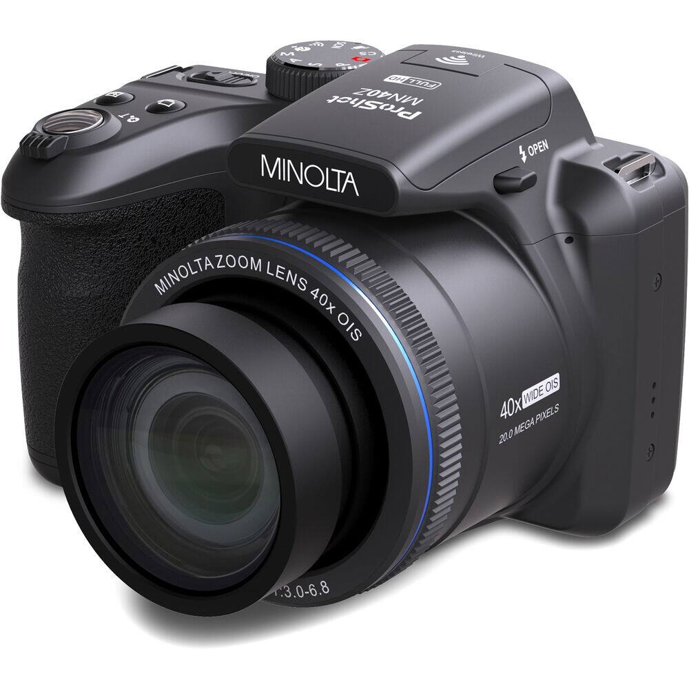 MINOLTA  
MINOLTAZOOM LENS 40X OIS  
40X WIDE OIS  
20.0 MEGA PIXELS  
T: 3.0-6.8