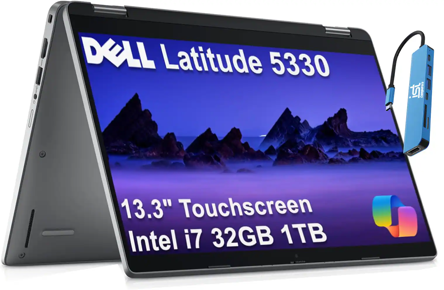 Dell - Latitude 5330 13.3" FHD 2-in-1 Touchscreen Laptop - Intel Core i7 with 32GB Memory - 1TB SSD - Windows 11 Pro - Gray