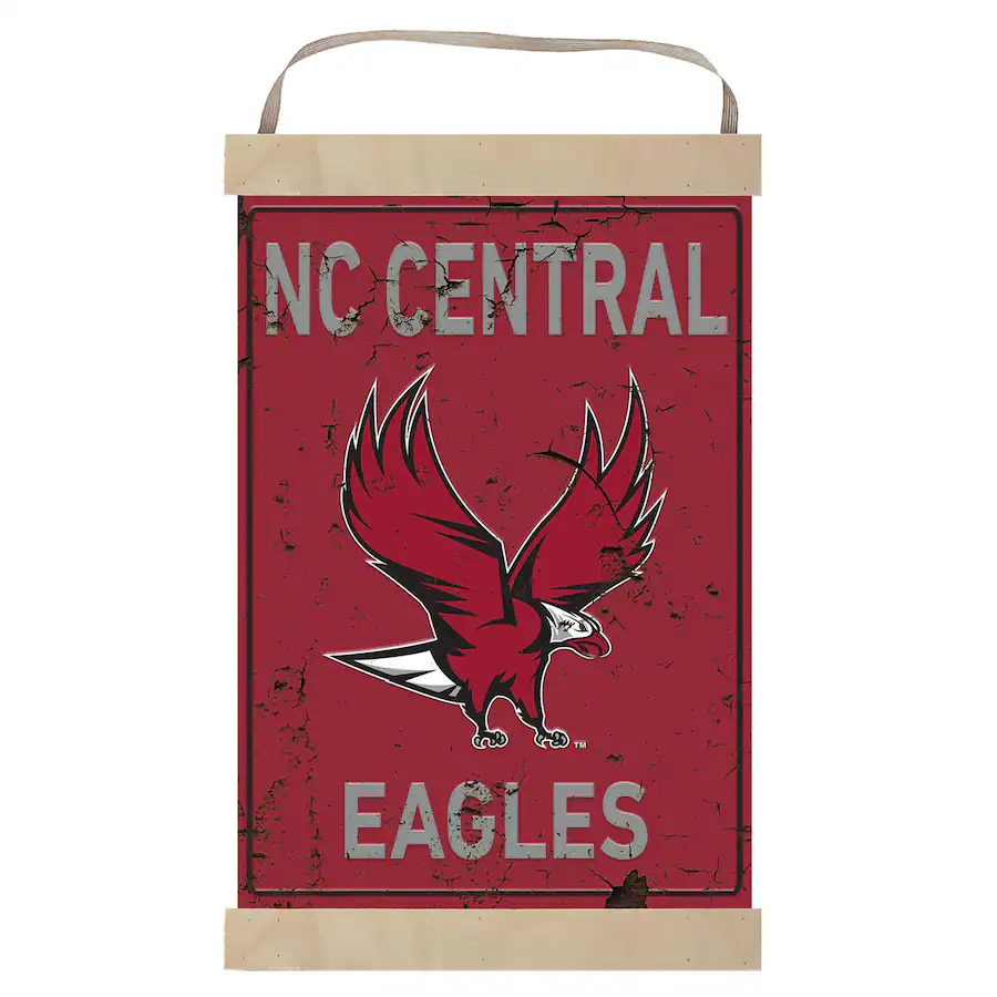 Anner Sign Jardine North Carolina Central Eagles Faux Rust Banner Sign Maroon ...