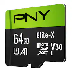 PNY Elite-X 64GB microSD V30 A1 XC I