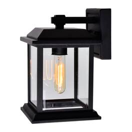 CWI Lighting - Blackbridge 1 Light Outdoor Wall Lantern - Black