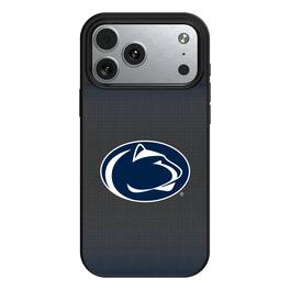 Keyscaper - NCAA - Penn State Nittany Lions Linen Logo iPhone Magnetic Bump Case - 15 Pro - Black