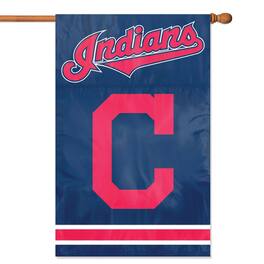 Party Animal - Cleveland Indians 44" x 28" Applique Team Flag - Multicolor