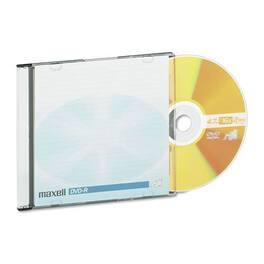 Maxell - 638004 4.7 GB 16x DVD-R Jewel Case Recordable Disc - (10/Pack) - Gold