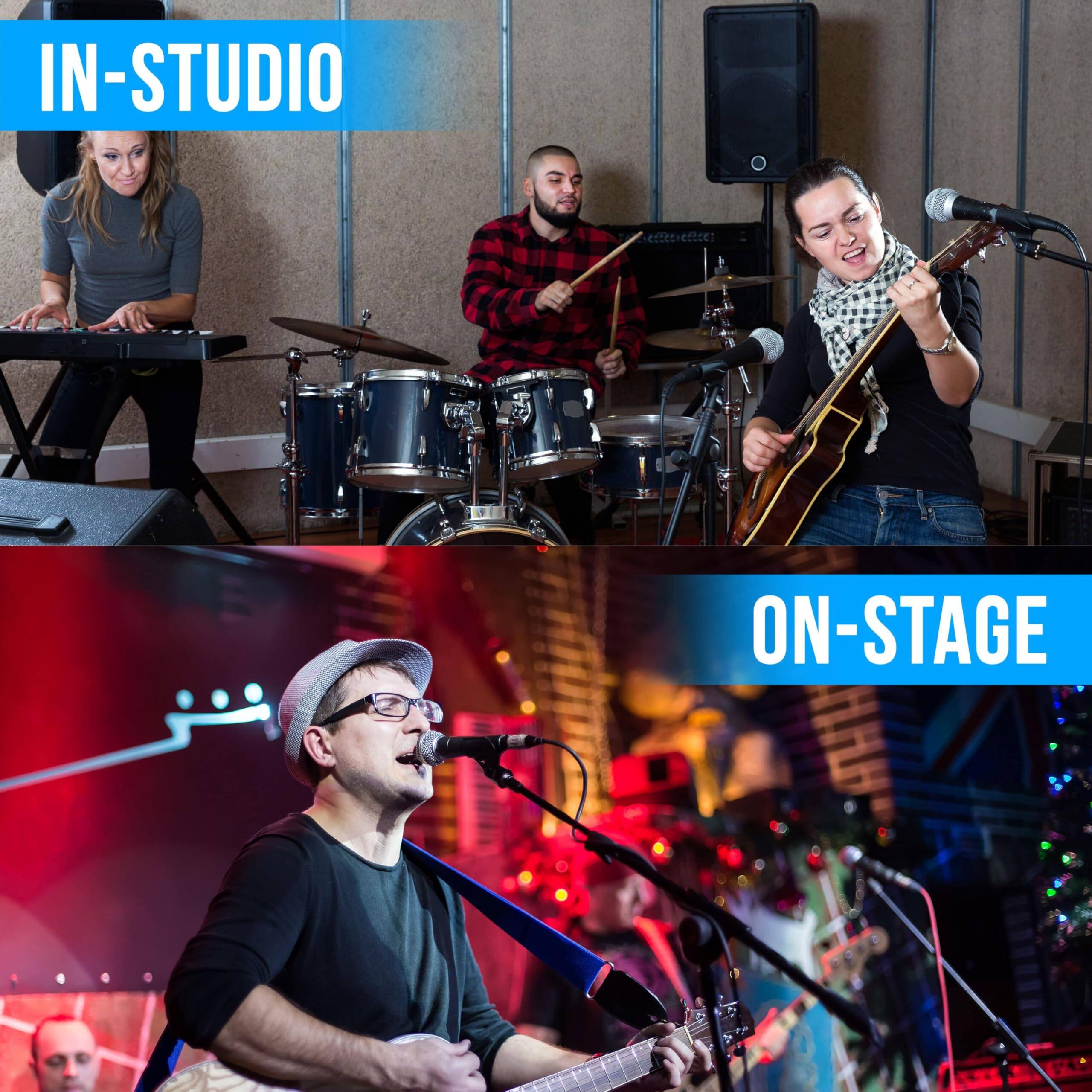 IN-STUDIO  
ON-STAGE